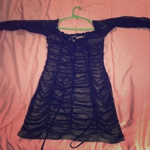Black long sleeve dress